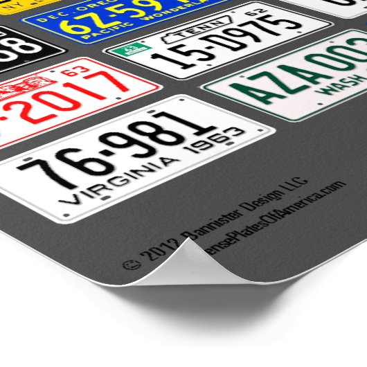 US-Teller-Plakat - 1963 Poster (Ecke)