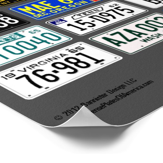 US-Teller-Plakat - 1965 Poster (Ecke)