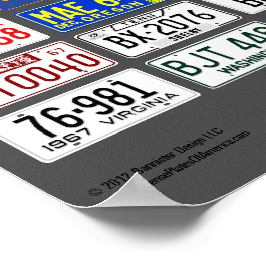 US-Teller-Plakat - 1967 Poster (Ecke)