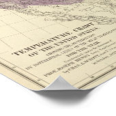US-Temperatur Poster (Ecke)