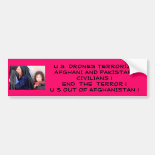 US terrorisieren afghanische Zivilisten Autoaufkleber