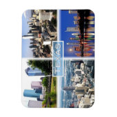 US Texas - Downtown Houston - Downtown Dallas - Magnet (Vertikal)