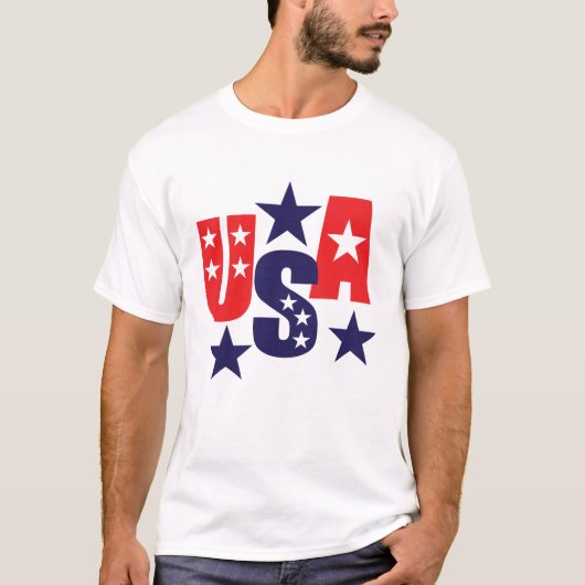 US-Text T-Shirt (Vorderseite)
