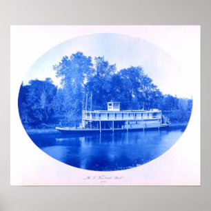 US-Towboat "Alarm", 1885 Poster