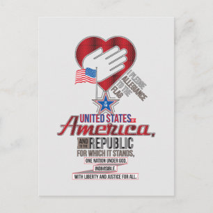 US-Treuegelöbnis Postkarte