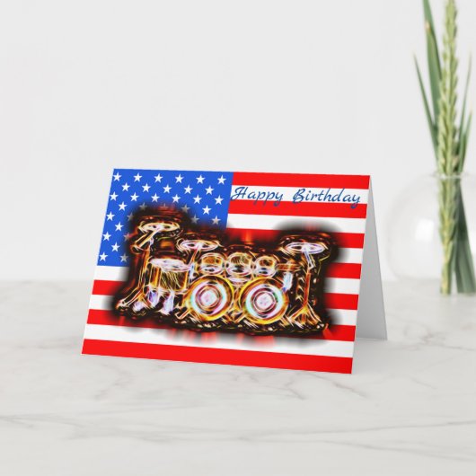 US-Trommelkit Karte (Vorderseite)