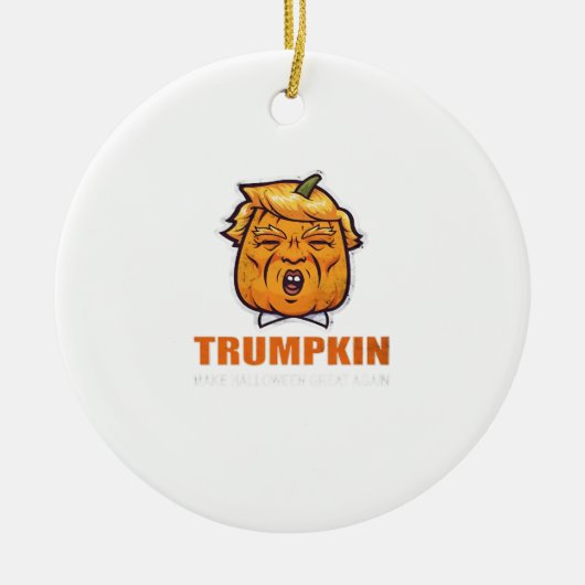 US Trumpkin macht Halloween wieder großartig Kostü Keramik Ornament (Vorne)