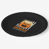 US Trumpkin macht Halloween wieder großartig Pappteller (Schrägansicht)