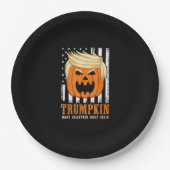 US Trumpkin macht Halloween wieder großartig Pappteller (Vorderseite)