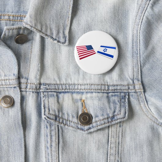 US- u. Israel-Flaggen Button (Beispiel)
