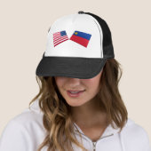 US- u. Liechtenstein-Flaggen Truckerkappe (Beispiel)