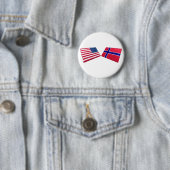 US- u. Norwegen-Flaggen Button (Beispiel)
