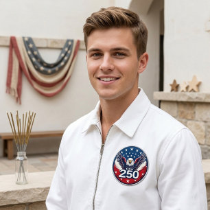 US-Unabhängigkeit 250. Jahrestag Patriotischer Adl Button