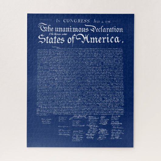 US-Unabhängigkeitserklärung Puzzle (Vertikal)