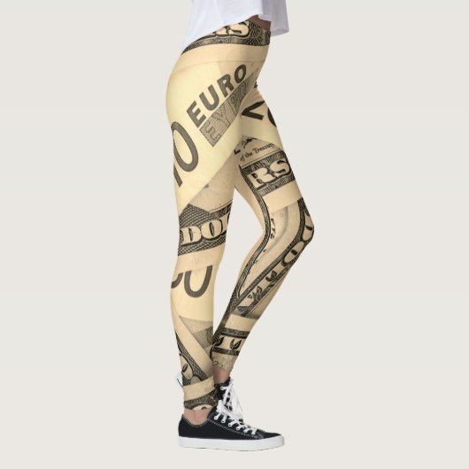 US- und Euro-Dollar-Leggings Leggings (Rechts)