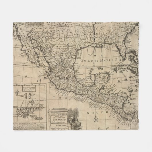 US und Mexiko Fleecedecke (Vorderseite (Horizontal))