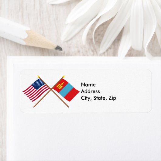 US und Mongolei überqueren die Fahnen (Insitu)