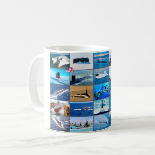 US-UNTERMARINEN "Montage" Kaffeetasse (Vorderseite Links)