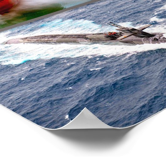 US-UNTERMARINEN "Montage" Poster (Ecke)