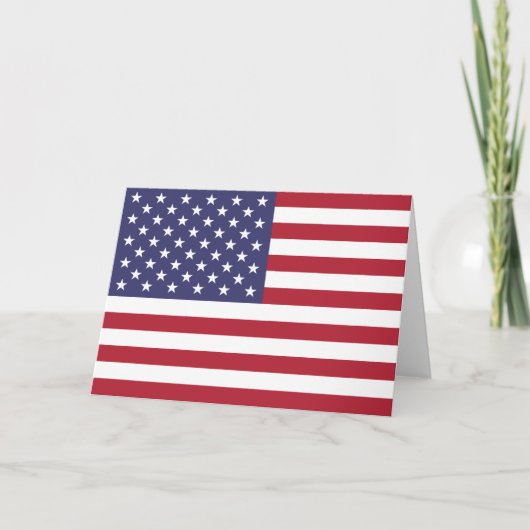 US-US Flagge Karte (Vorderseite)
