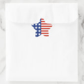 US-US Flagge - Sternenflagge Stern-Aufkleber (Tasche)