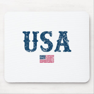 US-USA - Amerikanische Flagge 4. Juli Mousepad