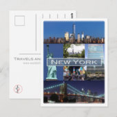 US-USA - New York Postkarte (Vorne/Hinten)