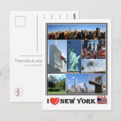 US-USA - New York Postkarte (Vorne/Hinten)