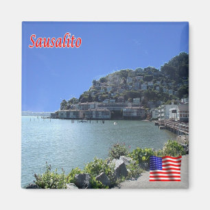 US-USA - Sausalito - Panorama Magnet