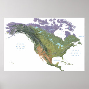 US USA United Staaten American Mountain Ranges Kar Poster