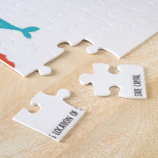 US USA United Staaten Map for Kids Puzzle (Seite)