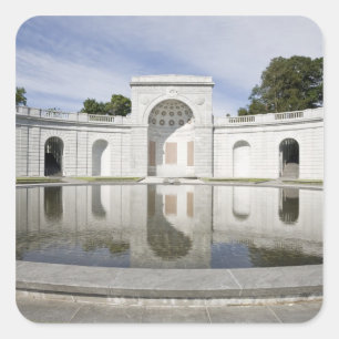 US, VA, Arlington. Frauen im Militärdienst für Quadratischer Aufkleber