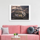 US-Verfassung "Alte Ironside". Leinwanddruck (Insitu (Wohnzimmer))