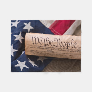 US-Verfassung Fleecedecke