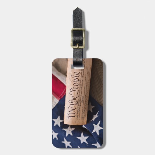 US Verfassung Gepäckanhänger (Vorderseite vertikal)