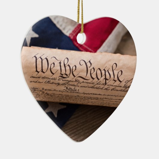 US Verfassung Keramik Ornament (Rechts)