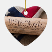 US Verfassung Keramik Ornament (Hinten)