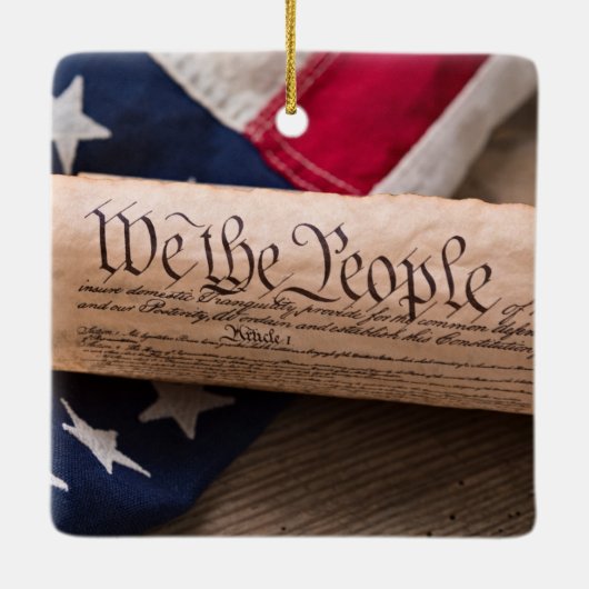 US Verfassung Keramikornament (Rückseite)