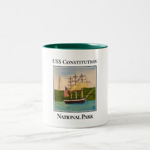 US-Verfassung, National Historic Park, Boston, Zweifarbige Tasse