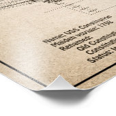 US-Verfassung - Pläne für Schiffe - SD Fotodruck (Ecke)