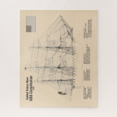 US-Verfassung - Pläne für Schiffe - SD Puzzle (Vertikal)