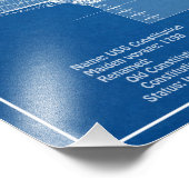 US-Verfassung - Pläne für Schiffskonzepte ABD Fotodruck (Ecke)