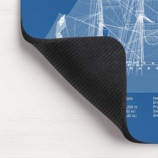 US-Verfassung - Pläne für Schiffskonzepte ABD Mousepad (Ecke)