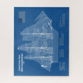 US-Verfassung - Pläne für Schiffskonzepte ABD Puzzle (Vertikal)