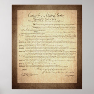 US-Verfassung Poster