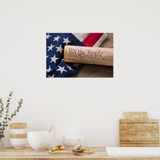 US Verfassung Poster (Küche)