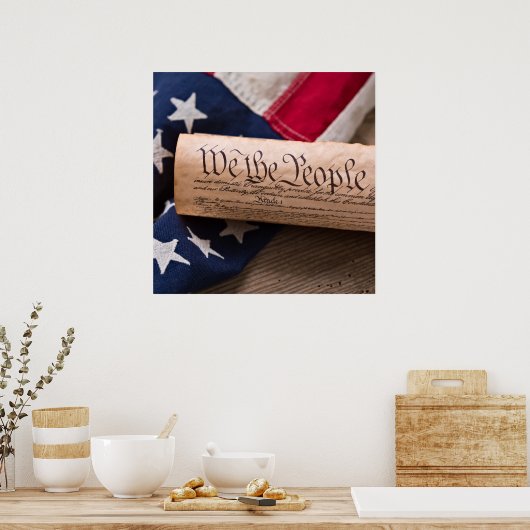 US Verfassung Poster (Küche)