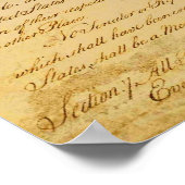 US-Verfassung-Poster Poster (Ecke)