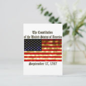 US Verfassung Postkarte (Stehend Vorderseite)