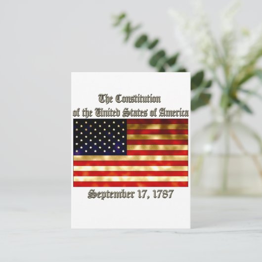 US Verfassung Postkarte (Stehend Vorderseite)